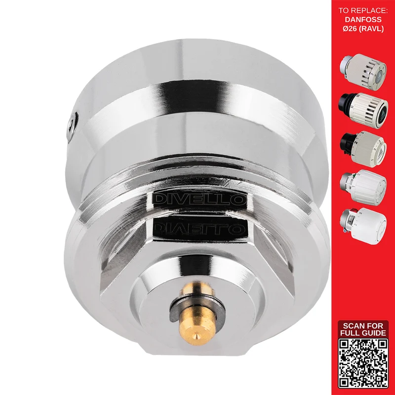 DIVELLO Thermostatic Head Adapter Ø26-DANxM30