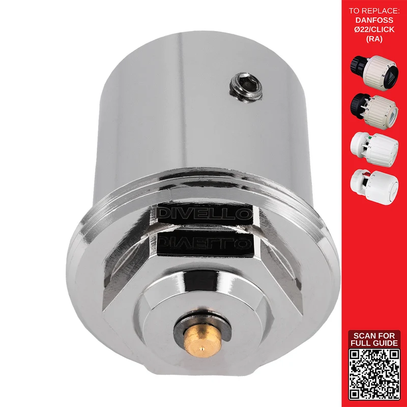 DIVELLO Thermostatic Head Adapter Ø22-DANxM30