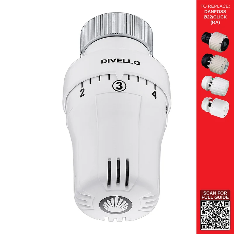 DIVELLO Total Thermostatic Head Ø22-DAN